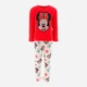 Детская новогодняя теплая флисовая пижама для девочки Disney Minnie XH20069 92-98 см Красная (3609087335424) - изображение 1