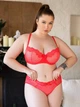 Комплект женского белья (бюстгальтер + трусики-слипы) Magnet BL2-550 80D/L Красный (issa2007682489695) - изображение 1