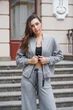 Шерстяний костюм 36 розміру сірий Poliit - изображение 8
