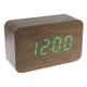 Настільні годинники VST-863 (green LED) brown - зображення 1