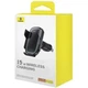 Автомобильный держатель холдер с БЗП Baseus Milky Way Pro Series Wireless Charging Electric Car Mount Phone Holder 15W C40357000111-00 Black - изображение 6