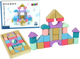 Дерев'яний конструктор Leantoys Wooden Bricks Pastel Colours 28 деталі (5904665990322) - зображення 1