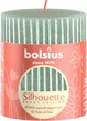 Свеча Silhouette Bolsius Рустик 80 х 68 Нефритовые полосы (8717847155221) - изображение 2