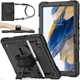 Чохол Rugged 3 Layers броньований протиударний з захистом для Samsung Galaxy Tab A8 10.5 SM X200 X205 Чорний - изображение 2