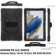 Чохол Rugged 3 Layers броньований протиударний з захистом для Samsung Galaxy Tab A8 10.5 SM X200 X205 Чорний - изображение 3