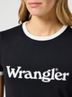Футболка бавовняна жіноча Wrangler 112355288 L Чорна (5401139022591) - зображення 4