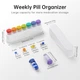 Премиальный контейнер для таблеток Koviuu Weekly Pill Organizer 1 Time a Day White - изображение 3