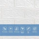 Панель стінова в рулоні 3D Sticker Wall 700х3080х2 мм Білий (D) SW-00002534 - зображення 3