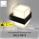 Світлодіодний світильник бра VALO 9W S 105×95×135мм Чорно-білий - зображення 2