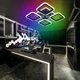 Управляемая светодиодная люстра ESLLSE ROOM 70W 4S SMART 385×385×75мм Черная с подсветкой RGB - изображение 6