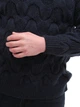 Свитер мужской темно-синий вязанный зимний 230-658-03 XL - изображение 5