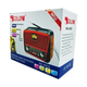 Радіоприймач Golon RX-455S + Bluetooth та сонячною панеллю FM, AM, SW USB/microSD power bank LED-ліхтарик Ретро-дизайн Сірий - зображення 7