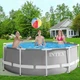 Каркасный бассейн Intex круглый с насосом-фильтром 6500 л 305 х 99 см Серый - изображение 6