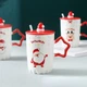 Новогодняя чашка с крышкой и ложкой "Snowman", 360мл, Санта-Клаус - изображение 9