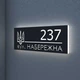 Адресная табличка с LED подсветкой | Номер дома на фасад - Light4 (400 на 160 мм) - изображение 4