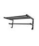 Полиця для рушників настінна HF Sheffield 520x256 black matt Чорна - зображення 1