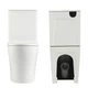 Унітаз підлоговий Qtap Virgo Ultra Quiet безобідковий з сидінням Soft-close WHITE QT18226092AW - зображення 5