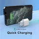 Быстрая зарядка для iPhone 8/X/11/12/13/14 Комплект Кабель Type-C Lighting Блок питания 20W - изображение 4
