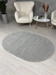 Пухнастий килим Super Softness 1.6х2.3 м. овал сірий 2144\F404 - зображення 2