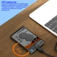 Внешний карман Maiwo для 2.5" SATA HDD/SSD - USB 3.0 Type-A Transparent Black (K2510B) - изображение 5