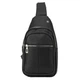 Чоловіча сумка-бананка Jasper Collection на груди з USB-портом та плечовим ременем KB-2378-Black - зображення 8