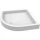 Поддон для душевой кабины DEVIT Nymfa 90x90x17см полукруглый акриловый c сифоном белый FTR0609 - изображение 1
