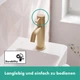 Cмеситель для умывальника однорычажный HANSGROHE Tecturis S CoolStart EcoSmart+ бронза латунь 73301140 - изображение 4
