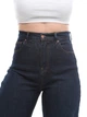 Джинсы женские темно-синие релакс фит однотоный 1537 W27L32 - изображение 6