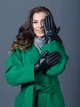 Перчатки женские искусственной кожи зимние р. XS (6.5) Черные с подкладкой из махры утепленные (R-105) - изображение 6