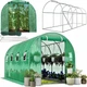 Парник теплица Garden Line 10 м² 400x250 см с оцинкованным каркасом и защитной пленкой зеленая - изображение 1