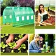 Парник теплица Garden Line 10 м² 400x250 см с оцинкованным каркасом и защитной пленкой зеленая - изображение 5