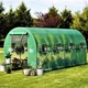 Парник теплица Garden Line 10 м² 400x250 см с оцинкованным каркасом и защитной пленкой зеленая - изображение 6