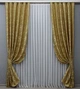 Комплект готових штор VR-Textil Жакард № 1532ш Золотистий 150х270 см 2 шт (33-0405) - зображення 2