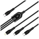 Дата кабель USB 2.0 AM to Lightning + Micro 5P + Type-C 1.2m 3.0A ColorWay (m441697) - изображение 1