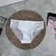 Женские слипы Ouno 1218 в рубчик, Белые S/M - изображение 2