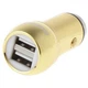 Автомобільний зарядний пристрій Remax RCC-205 Bullet 3 1A 2 USB золотий - зображення 4