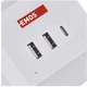 Мережевий подовжувач Emos P0222CQ 2 м 2 розетки з 2xUSB-A+1 x USB-C+Qi з бездротовою зарядкою - зображення 10