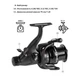 Котушка Brain Apex Double 5000 Screw Handle 6+1BB - изображение 9