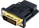 Перехідник DVI M/HDMI F чорний - зображення 1