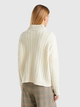 Свитер шерстяной вязаный теплый женский United Colors of Benetton 1444D203L-000 L Молочный (8055050710265) - изображение 2