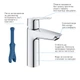 Змішувач для раковини GROHE QuickFix Start M-Size 24204002 - зображення 3