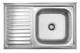 Мийка кухонна KRONER (KRP) Satin-5080R D0.8T180 - зображення 1