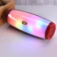Портативная беспроводная Bluetooth колонка TG-165 C LED с RGB подсветкой red - изображение 2