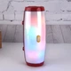 Портативная беспроводная Bluetooth колонка TG-165 C LED с RGB подсветкой red - изображение 6