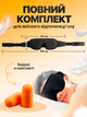 Маска для сна 3D и медитации дышащая повязка breath Brillix на глаза из материала дышащего бирюзовая сон маски повязки (AFT-Green) + Беруши в подарок - изображение 9