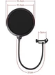 Поп фильтр для студийных микрофонов Avzhezh APF-041 POP FILTER - изображение 2