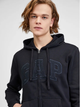 Толстовка на блискавці чоловіча GAP 499917-06 XL Чорна (1200046477678) - зображення 5