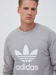 Bluza bez kaptura męska oversize Adidas Adicolor Classics Trefoil Crewneck IM4501 M Szara (4066761543657) - obraz 4