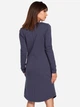Sukienka tunika damska elegancka BeWear B017 86822 M Niebieska (5902041177084) - obraz 2