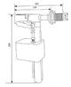 Клапан поплавковый Siamp X190 1/2'' боковой подачи воды - изображение 2